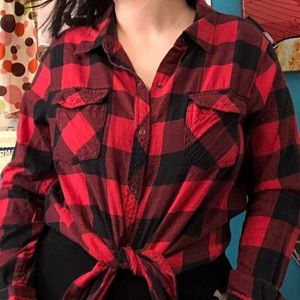 Red plaid flannel